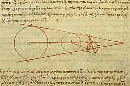 aristarchus-diagram-for-calculating-size-of-earth-moon-and-sun-similar-to-kepler's-laws