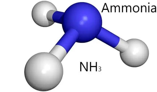 Ammonia-molecular-crystalline-solid-structure
