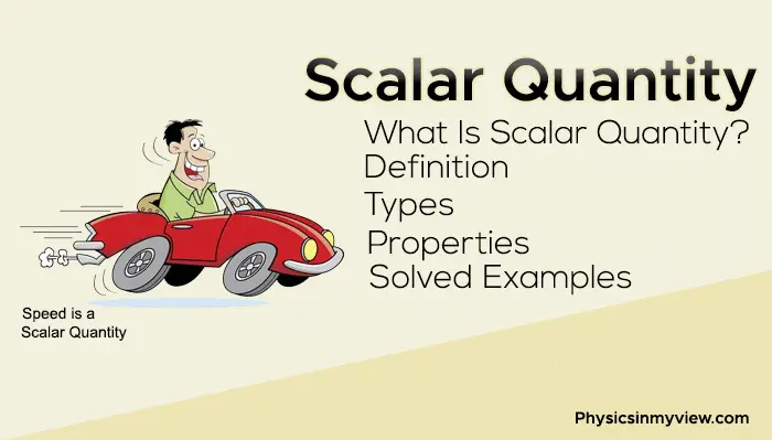 Scalar Quantity Definition In Physics Its Types Properties Solved 